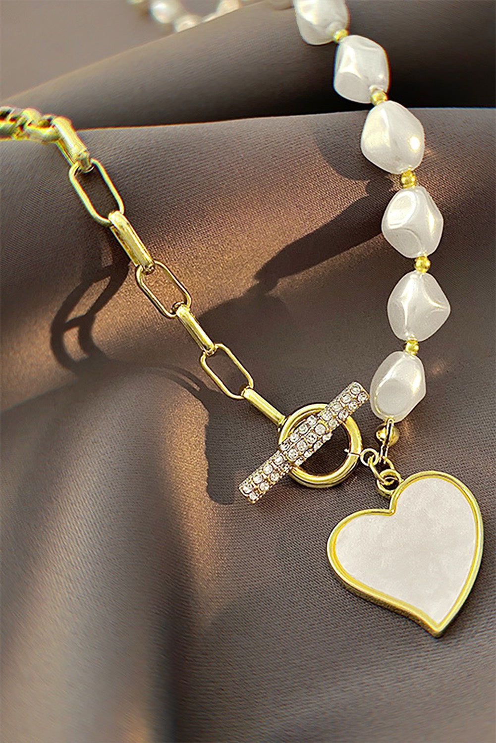 Luxe Heart Link Necklace