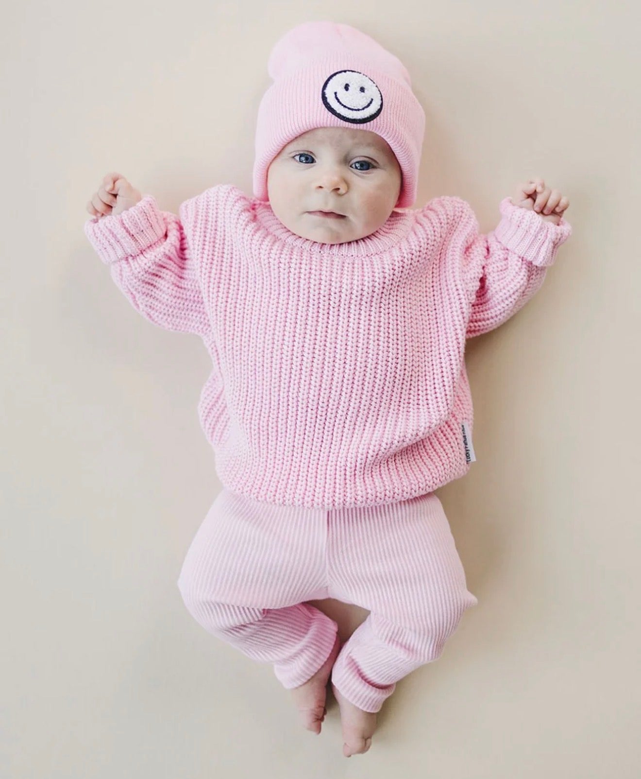 Smiley Baby & Kids' Beanie | Pink