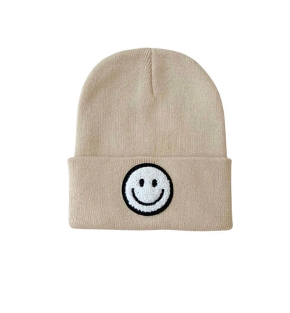 Smiley Baby & Kids Beanie | Beige