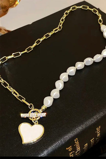 Luxe Heart Link Necklace