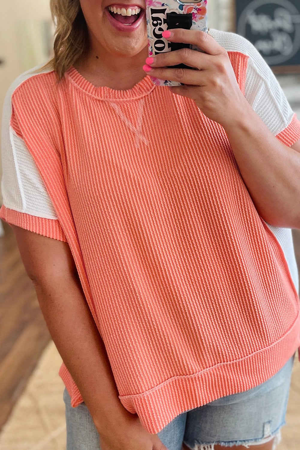 Weekend Brunch Colorblock Tee