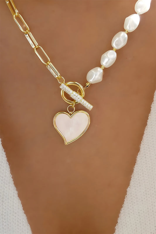 Luxe Heart Link Necklace