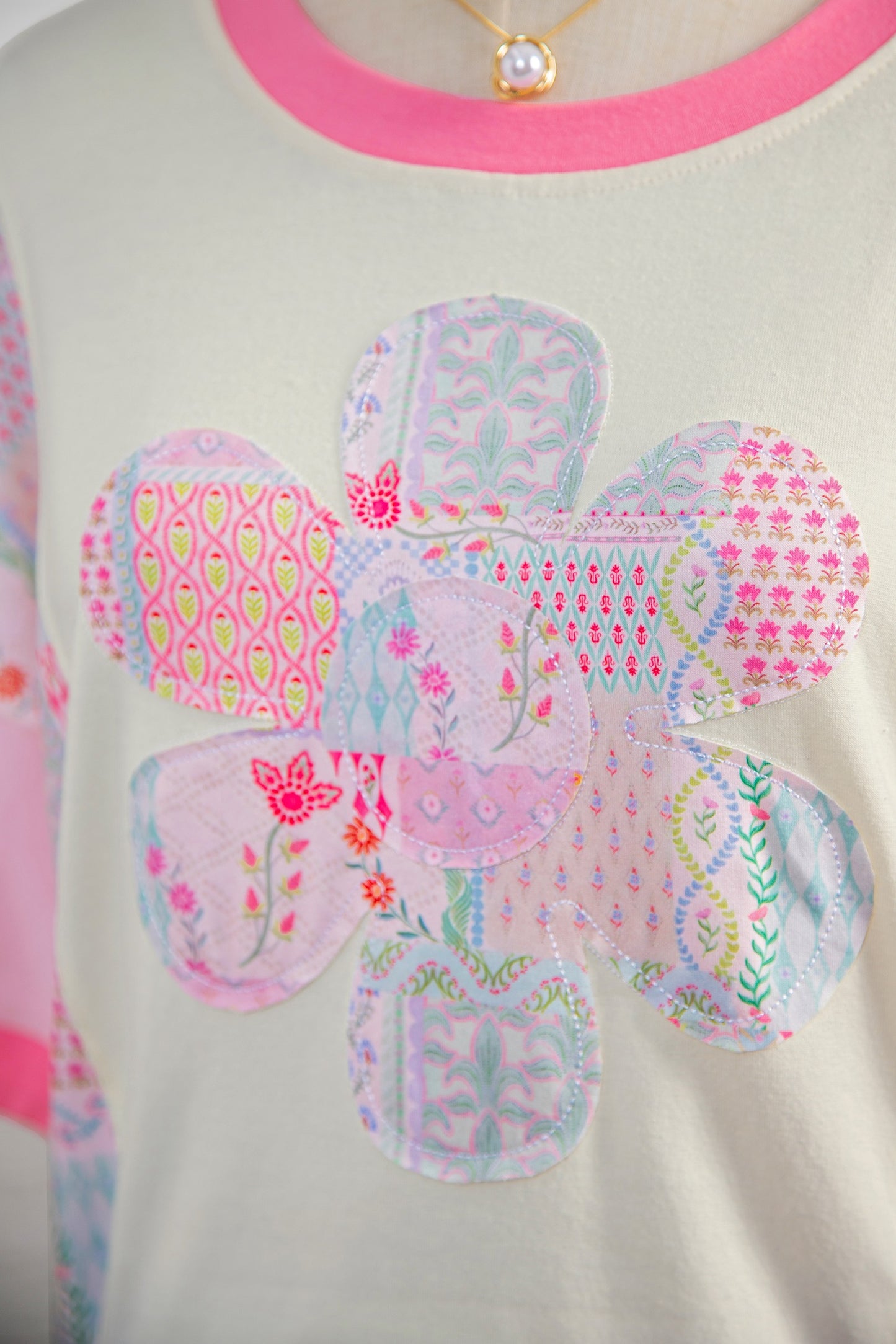 Petal Pop Patchwork Top