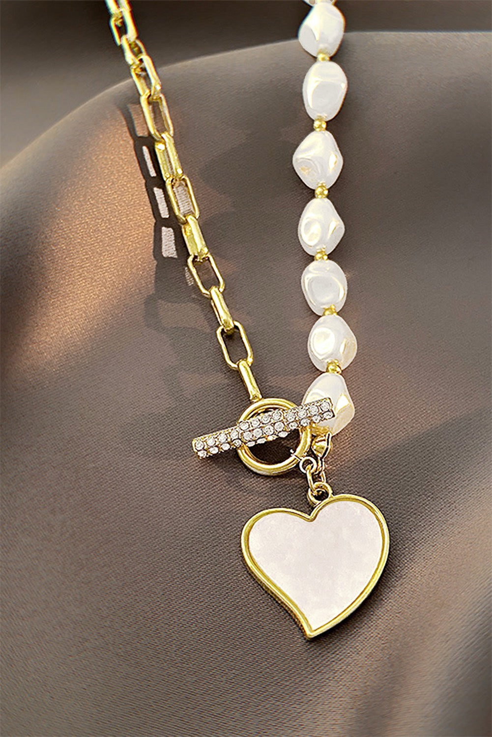Luxe Heart Link Necklace