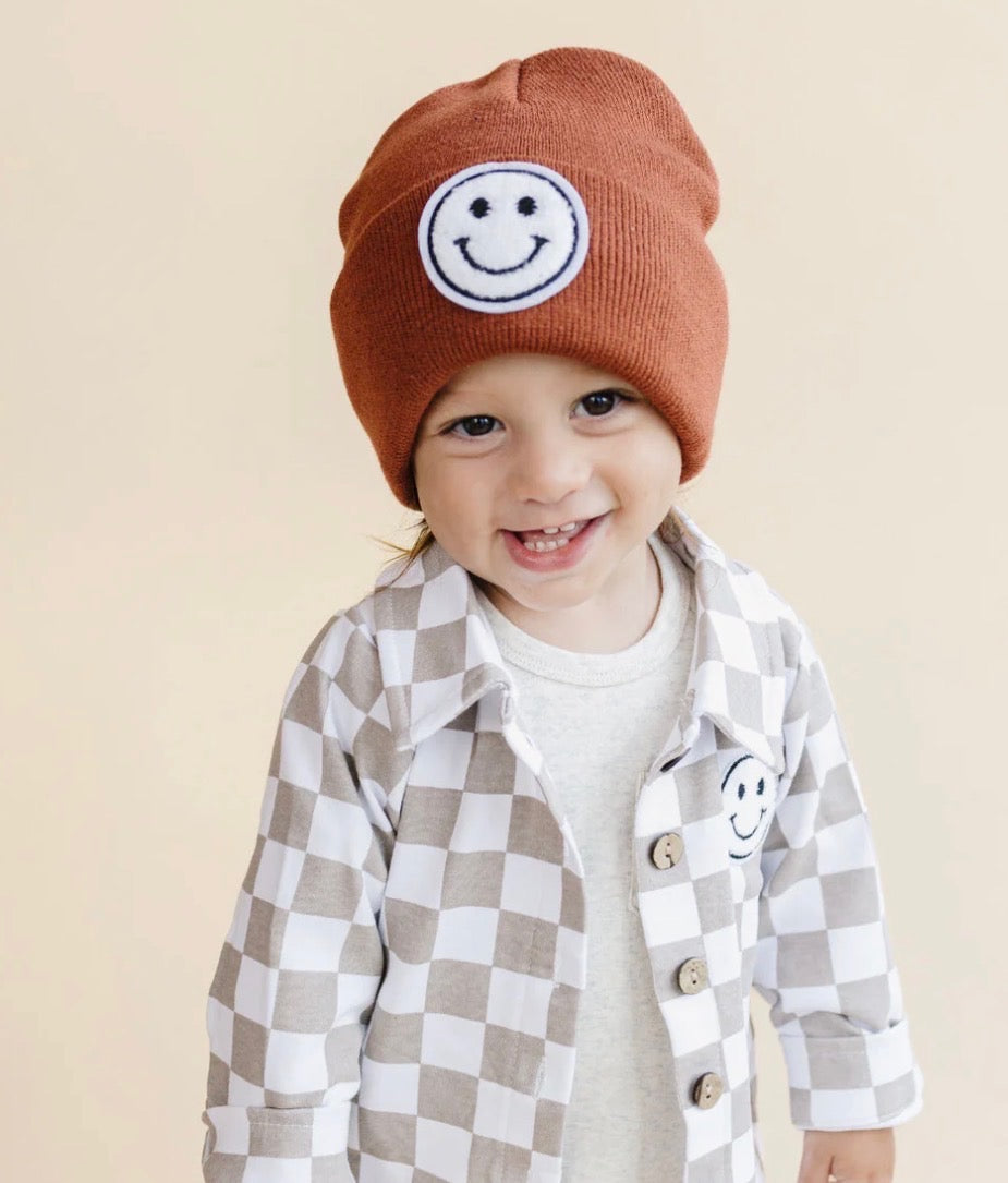Smiley Baby Kids' Beanie | Rust