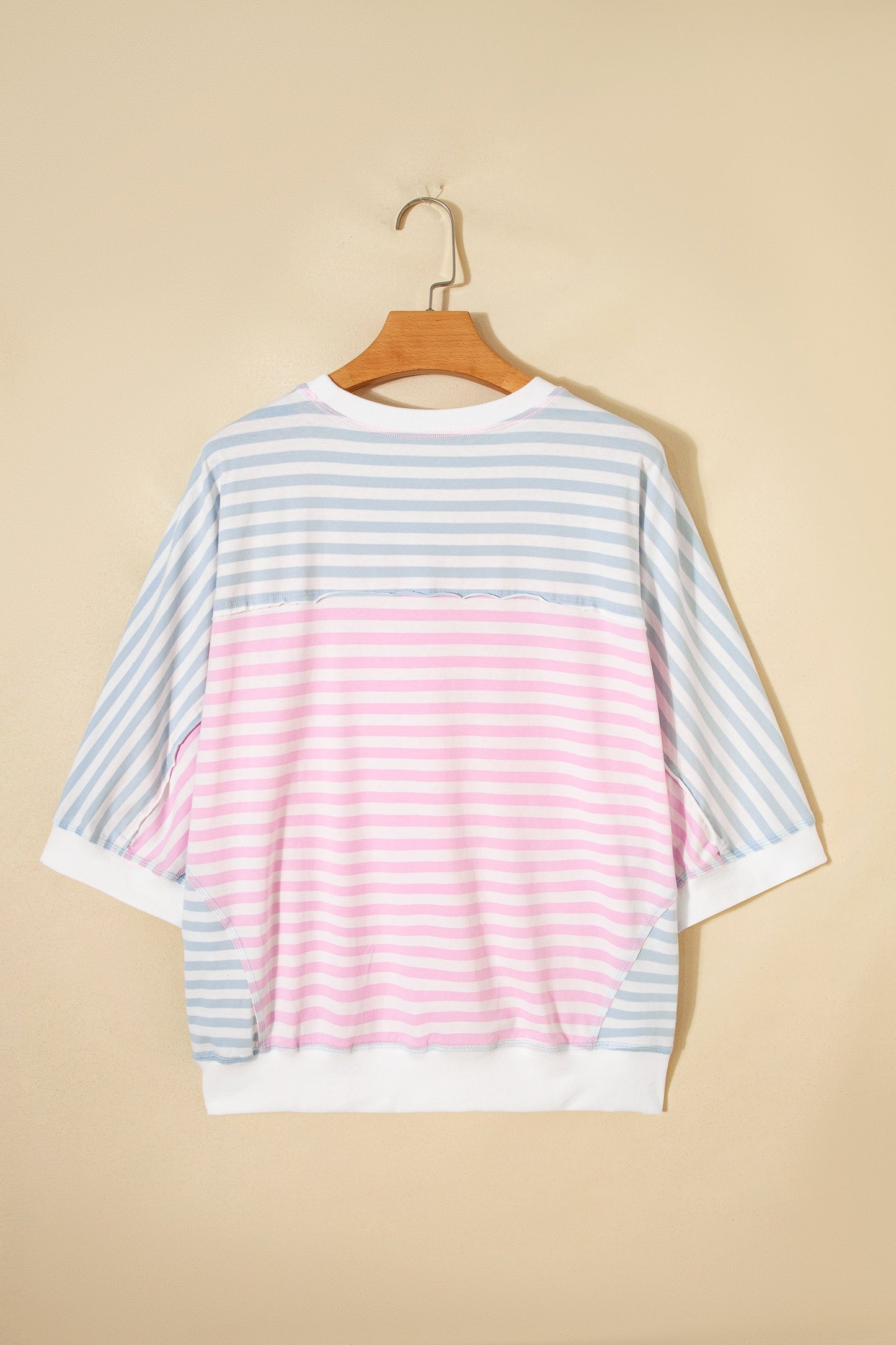 Cotton Candy Striped Dolman Top