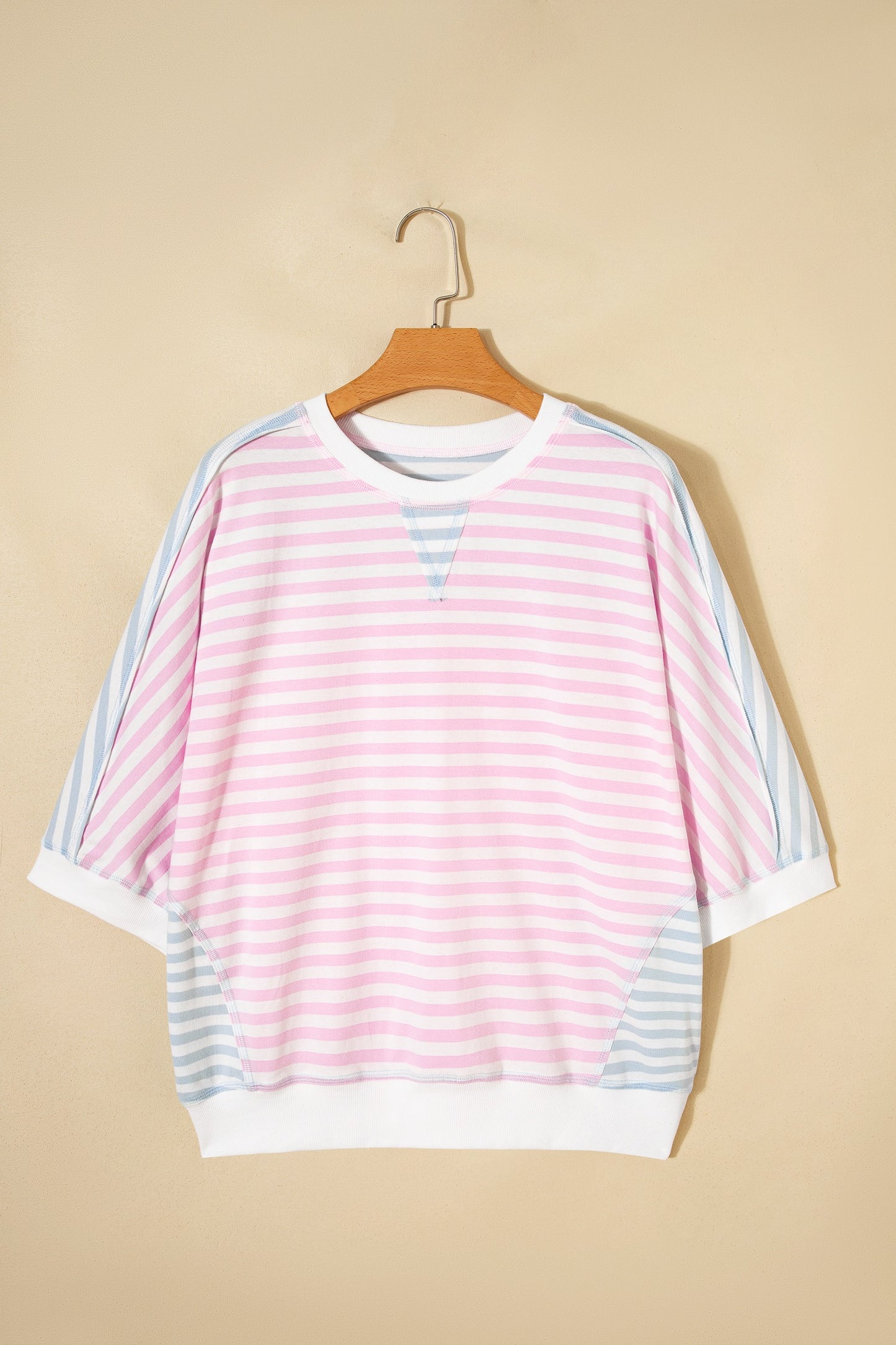 Cotton Candy Striped Dolman Top