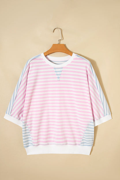 Cotton Candy Striped Dolman Top