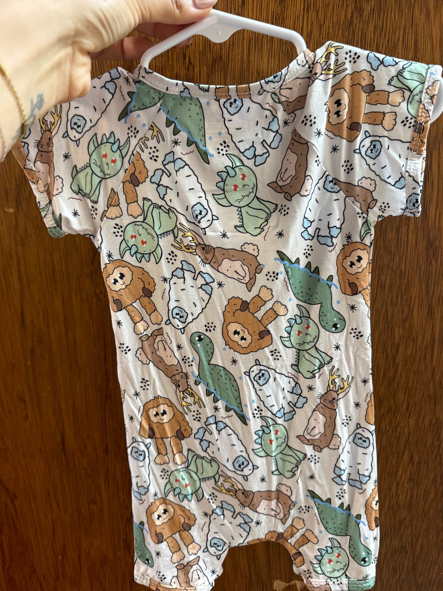 Dinos & Yetis Bamboo Shortie