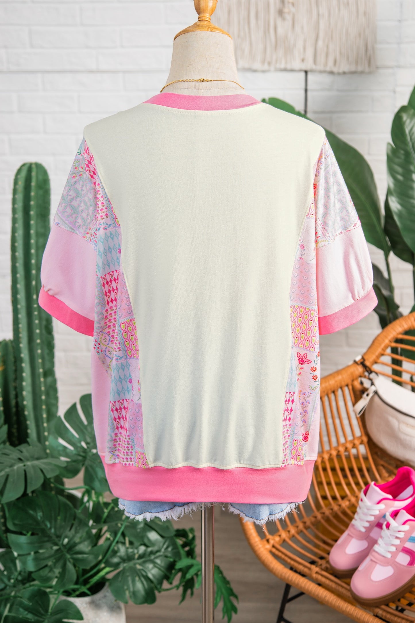 Petal Pop Patchwork Top