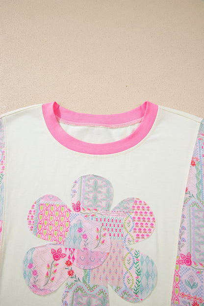 Petal Pop Patchwork Top