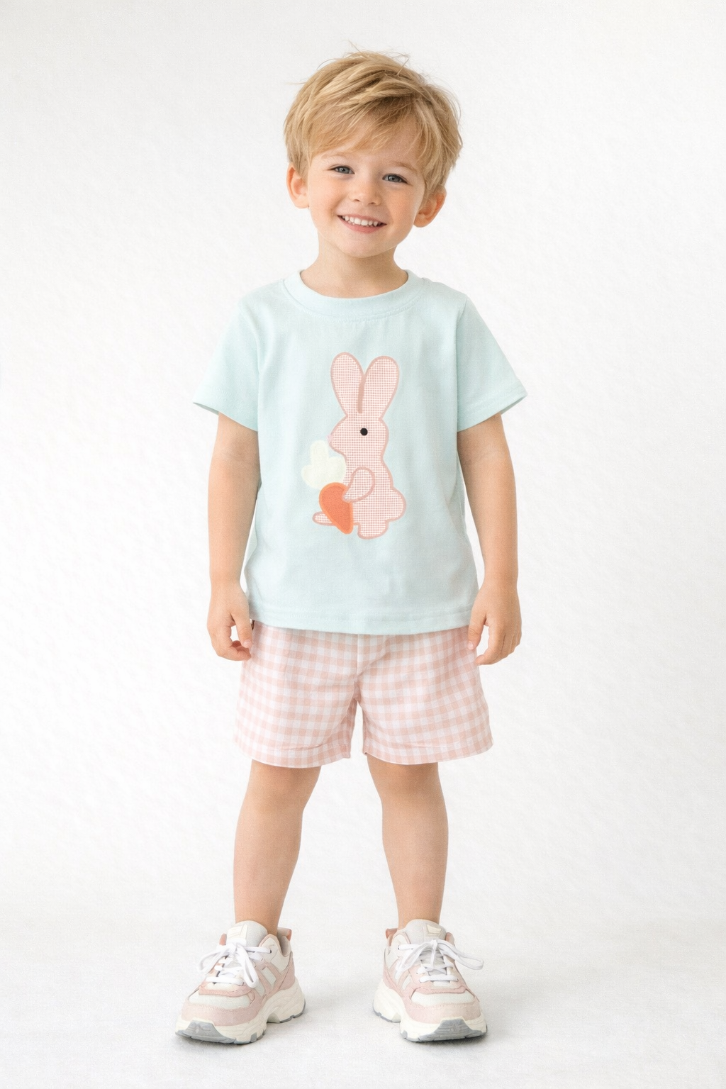 Easter Rabbit Carrot Boy Shorts Set