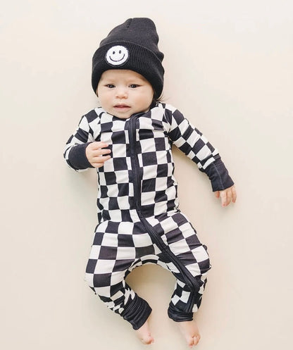Smiley Baby & Kids Beanie | Black