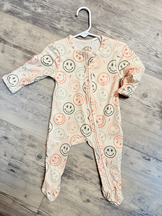 Smiley Long Sleeve Romper